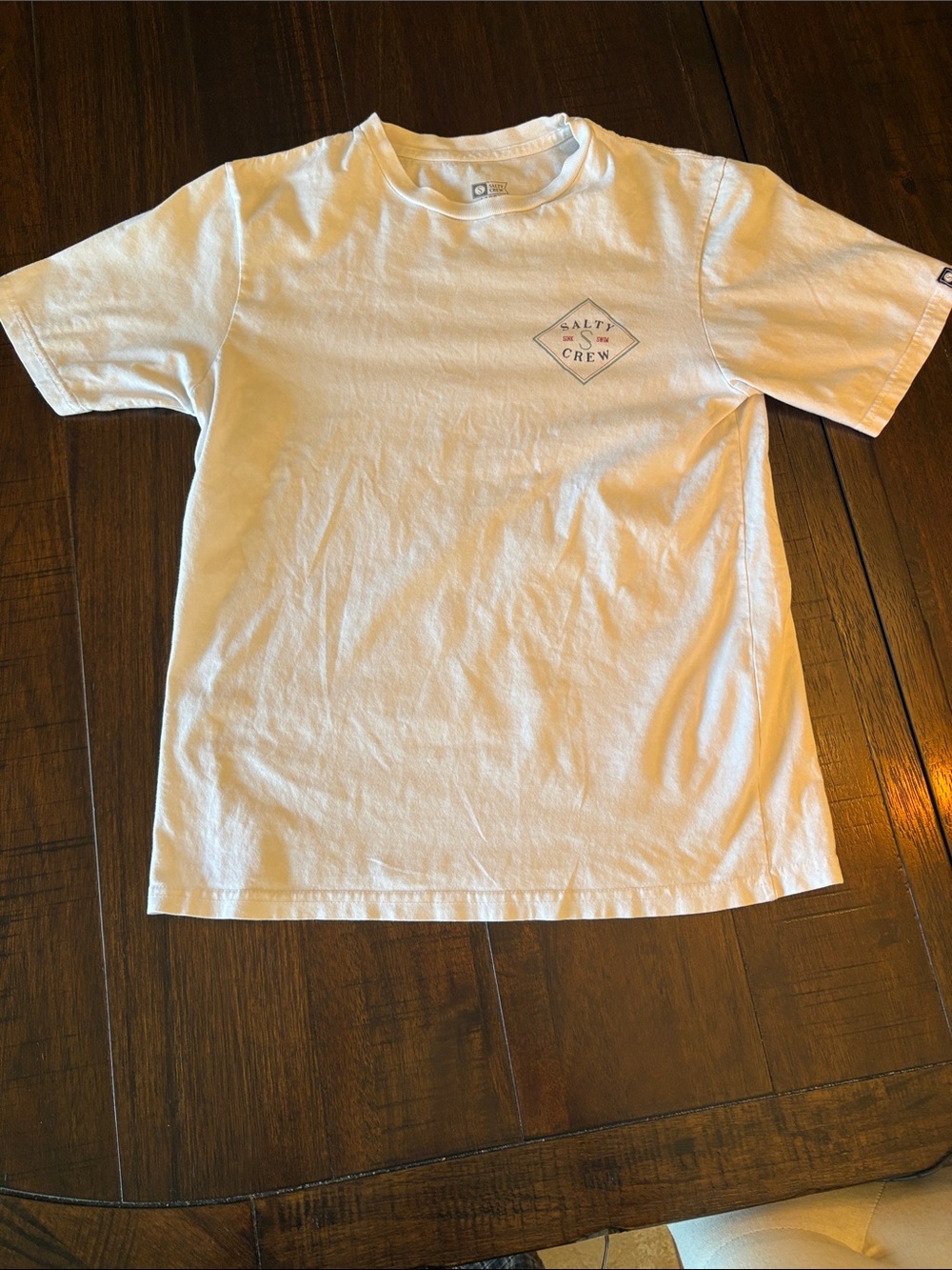 Salty Crew White Short-Sleeve Logo Tee